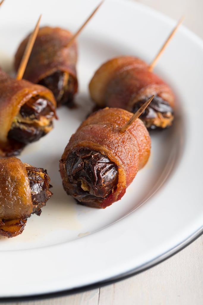 Spicy Bacon Wrapped Dates With Goat Cheese