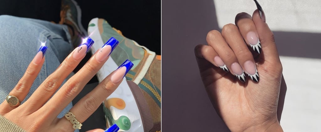 Deep-Arched French Manicure Nail Art Trend 2019