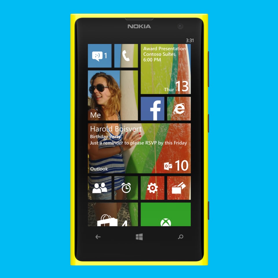 Windows Phone 8.1 gets a new start screen.