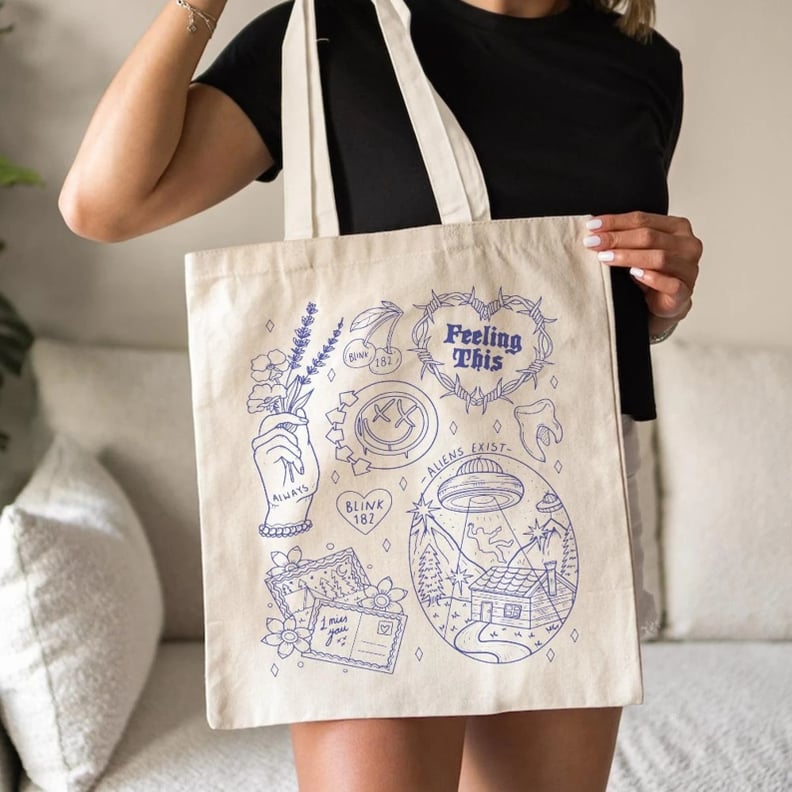 Blink-182 Doodle Art Tote Bag