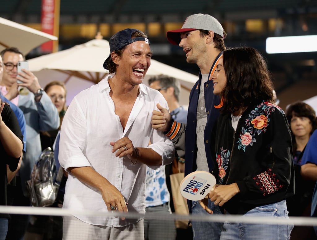 Ashton Kutcher and Mila Kunis at Ping Pong 4 Purpose 2018