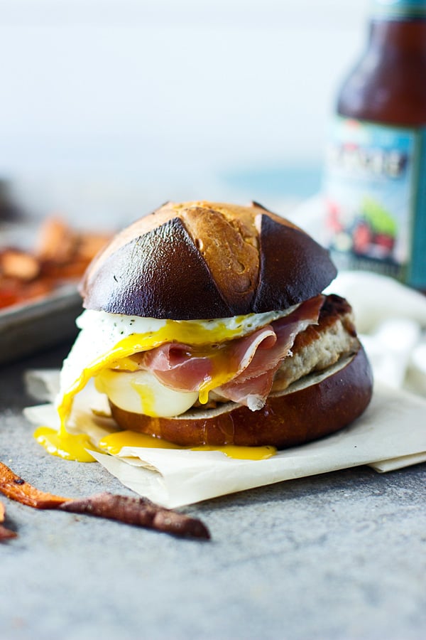Croque Madame Chicken Burgers