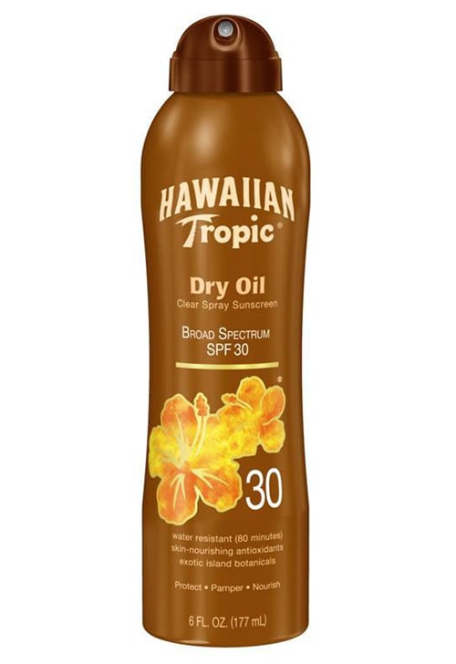 Hawaiian Tropic Protective Dry Oil Clear Spray Sunscreen
