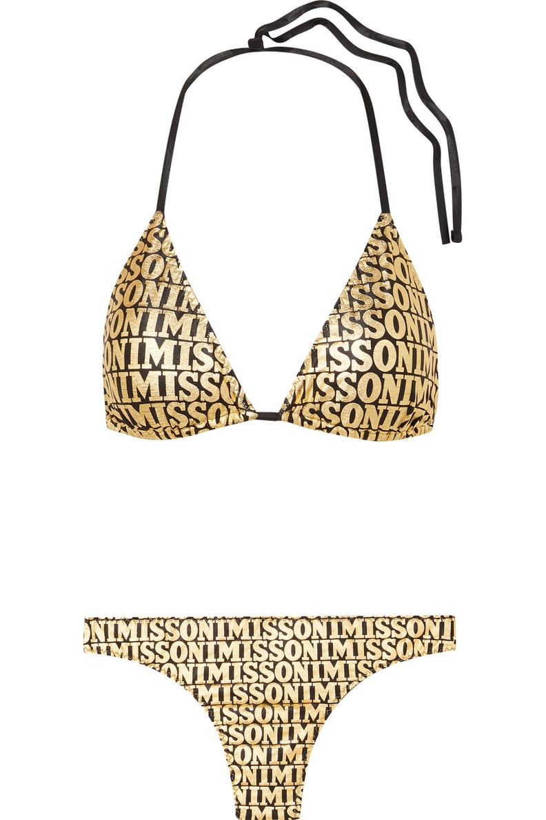 Missoni Mare Metallic Printed Triangle Bikini