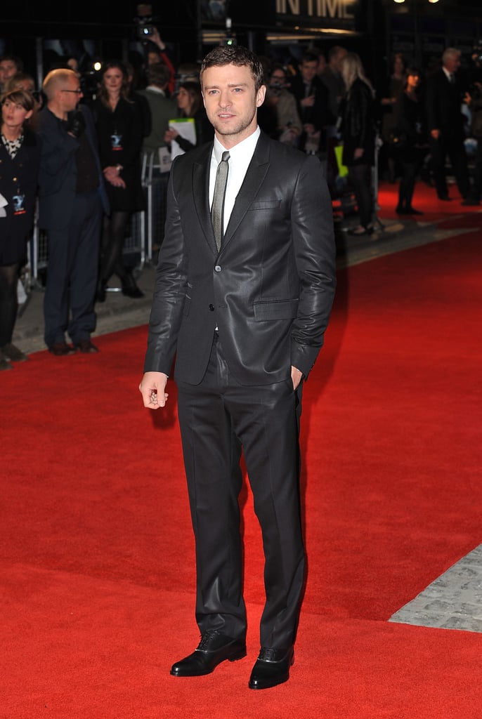 We took a shine to the face of Givenchy's sleek Riccardo Tisci suit at the UK premiere of In Time.