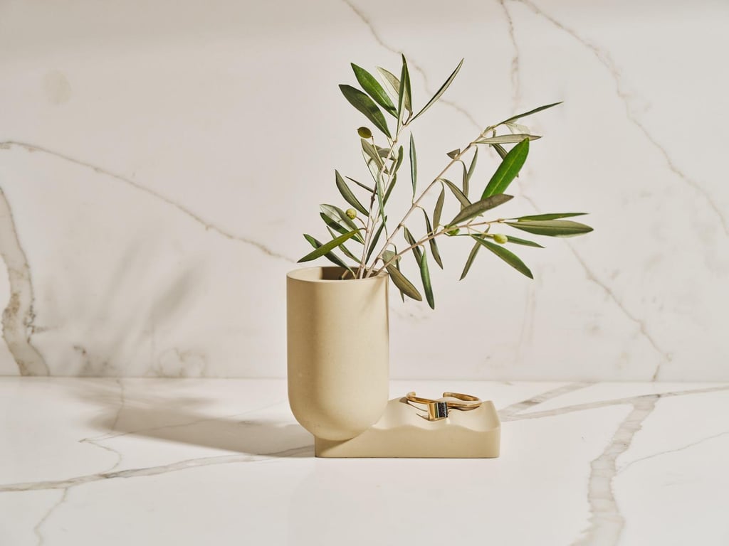 Tan France x Etsy Wave Concrete Vase | Tan France Etsy Home Collection