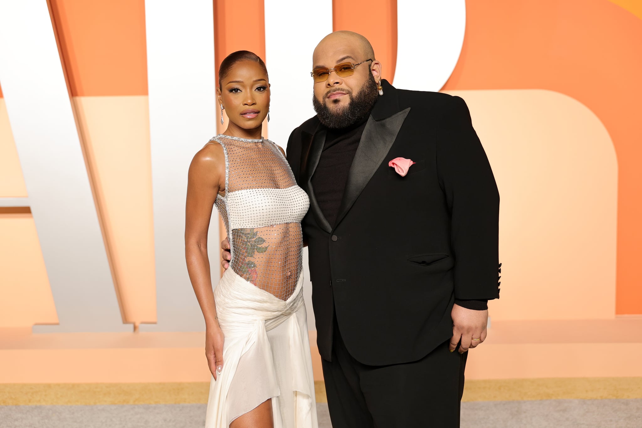 BEVERLY HILLS, CALIFORNIA - MARCH 02: (L-R) Keke Palmer and Sergio Hudson attend the 2025 Vanity Fair Oscar Party Hosted By Radhika Jones at Wallis Annenberg Center for the Performing Arts on March 02, 2025 in Beverly Hills, California.  (Photo by Neilson Barnard/Getty Images for Vanity Fair)