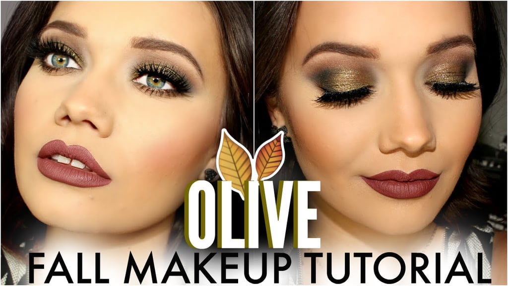Olive Smoky-Eye Fall Makeup Tutorial