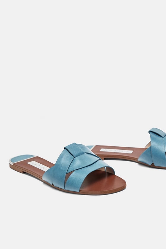 Leather Crisscross Sandals