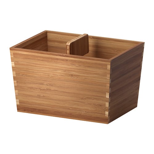 bamboo organizational boxes