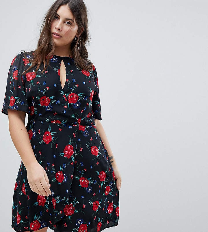 Fashion Union Wrap-Front Tea Dress