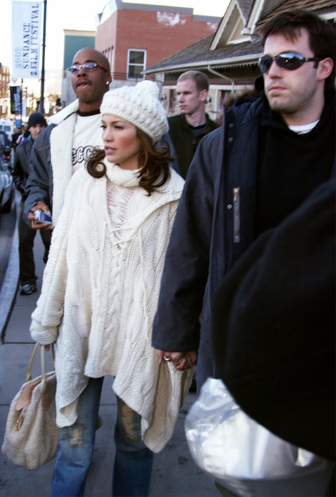 It's Ben's sunglasses for me. The two showed off their winter wear at Sundance in 2003.