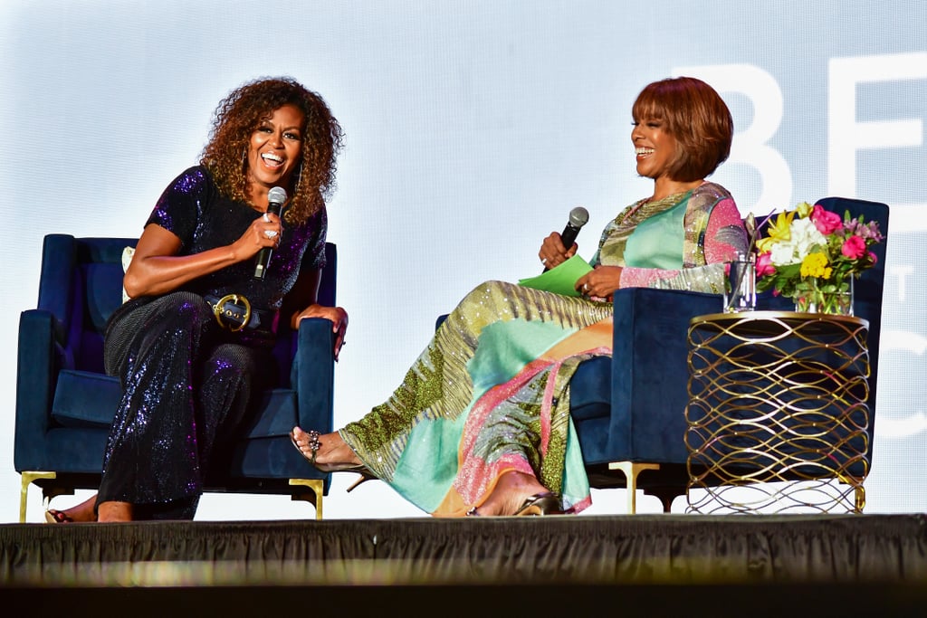 Michelle Obama's Blue Jumpsuit at Essence Festival 2019