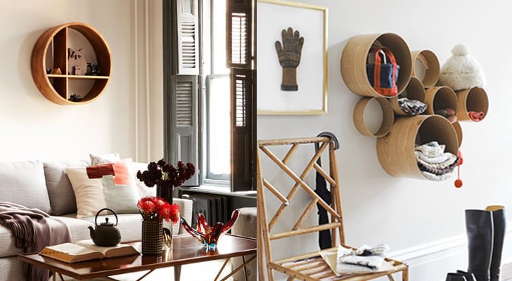 Buy it: Circle shelf ($299, originally $349) 
DIY it: Use cardboard tubes and contact paper to create a sculptural shelf unit that will stand out in any home. 
Source: West Elm, Country Living Magazine