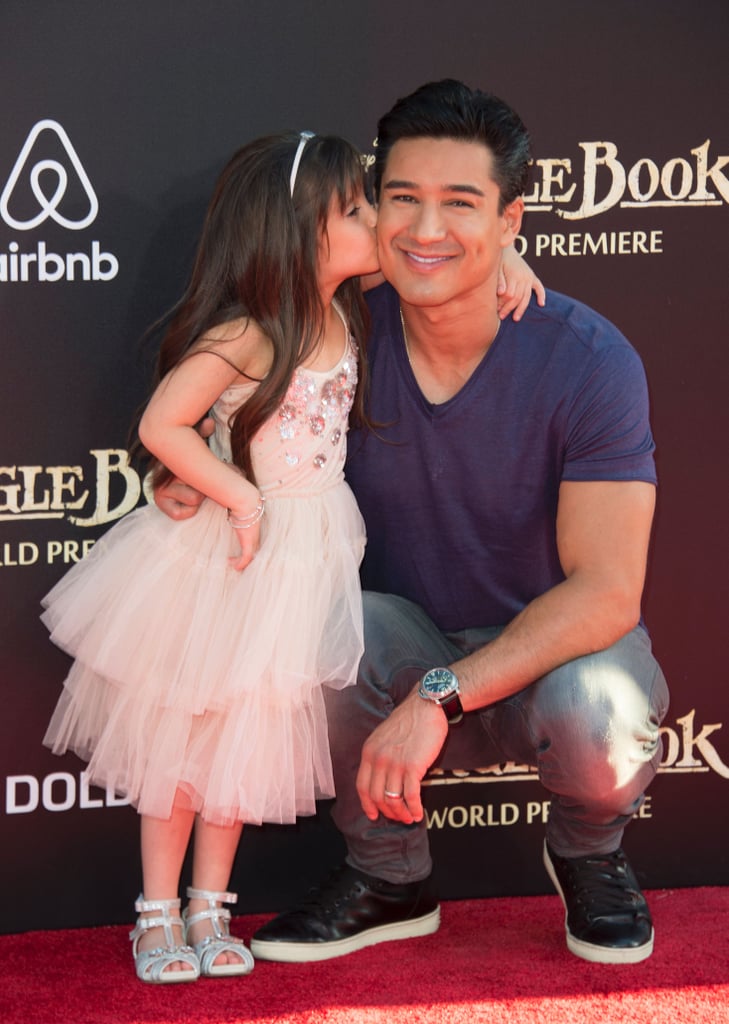 Mario Lopez and Daughter Gia at The Jungle Book Premiere