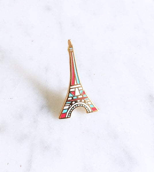 Eiffel Tower Enamel Lapel Pin