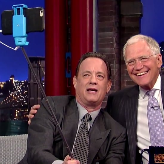 Tom Hanks and David Letterman Take a Selfie Together
