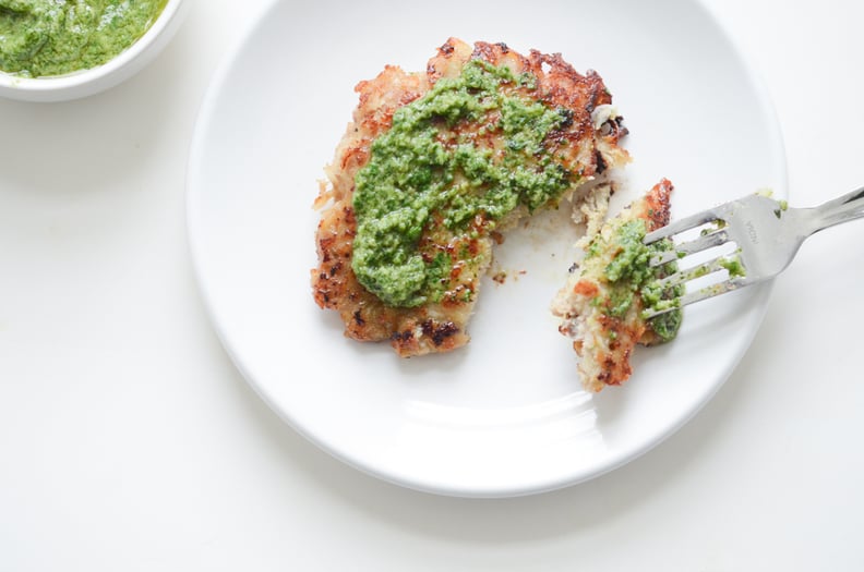 Chicken Hash Brown Patties With Pesto