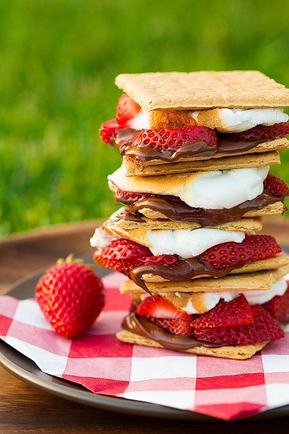 Chocolate-Covered Strawberry S'more