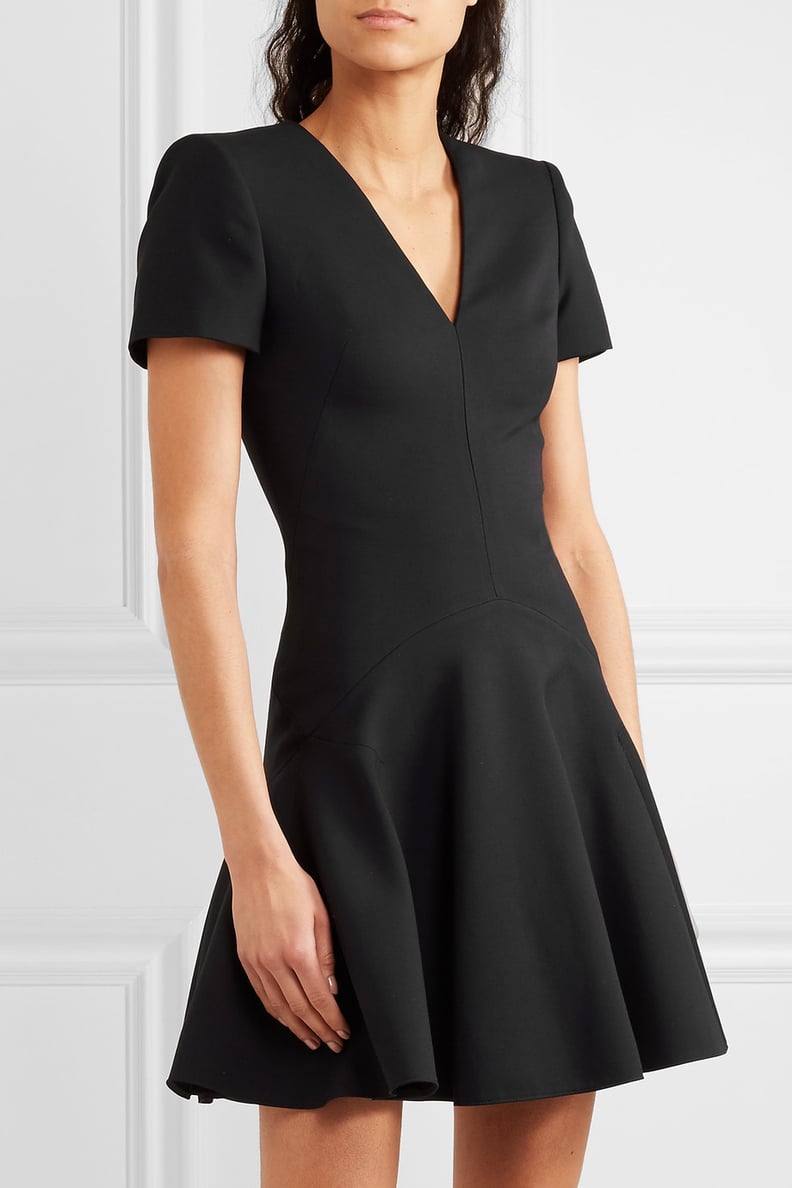 Alexander McQueen Leaf Crepe Mini Dress