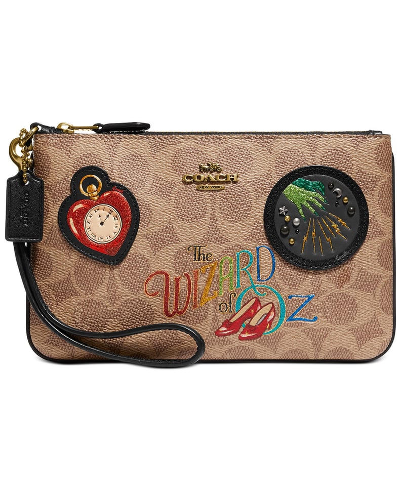 Coach Coated Canvas Signature Wizard of Oz Small Wristlet