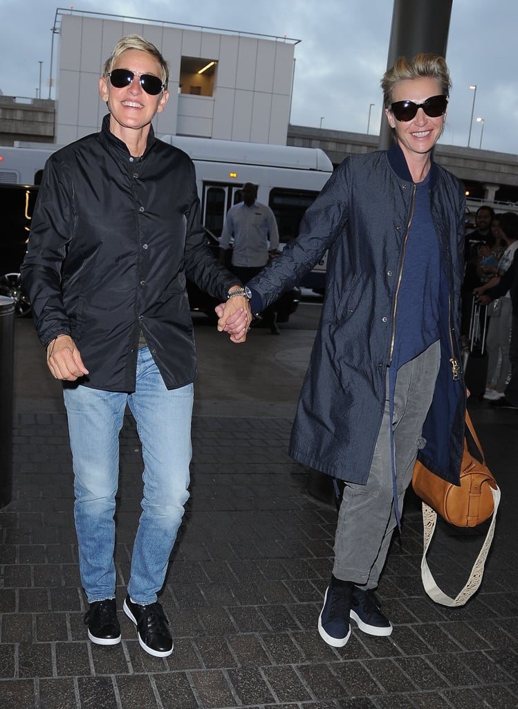 Ellen DeGeneres and Portia de Rossi in LA July 2016