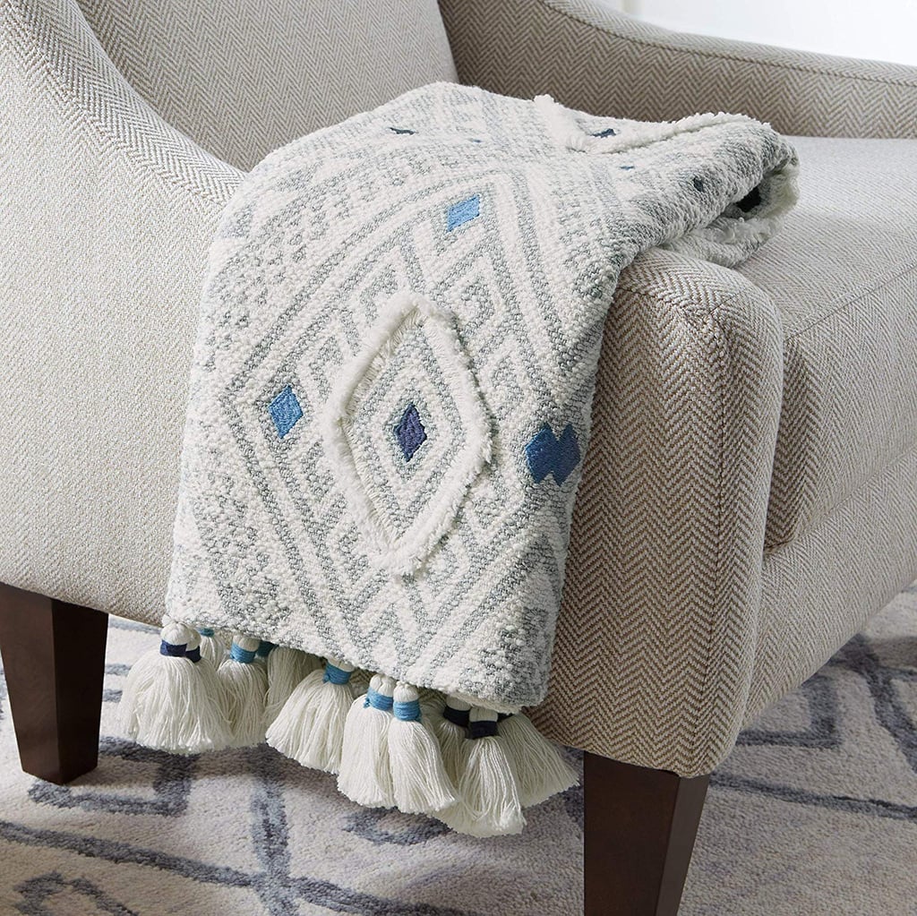 Stone & Beam Hand-Woven Global Embroidered Throw Blanket