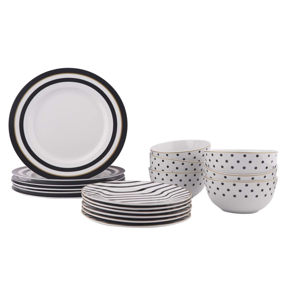 AmazonBasics 18-Piece Dinnerware Set