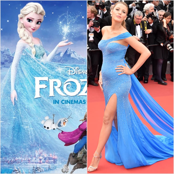 Blake Channeling Queen Elsa at the BFG Screening