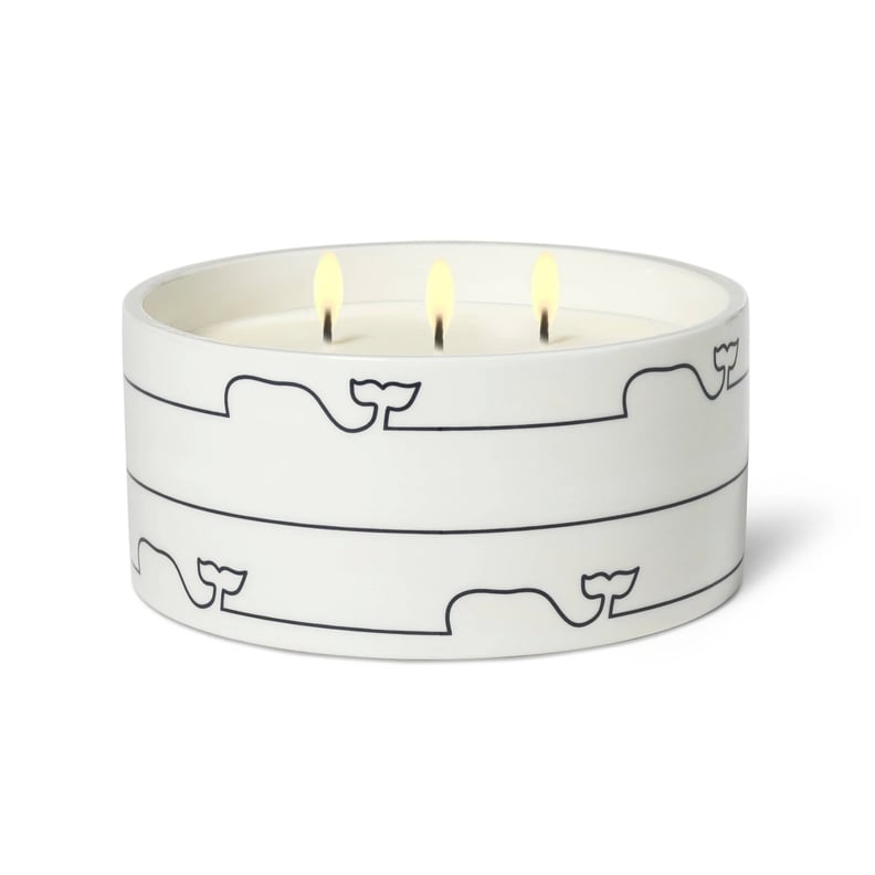 Citronella 3-Wick Jar Candle With Whale Trim