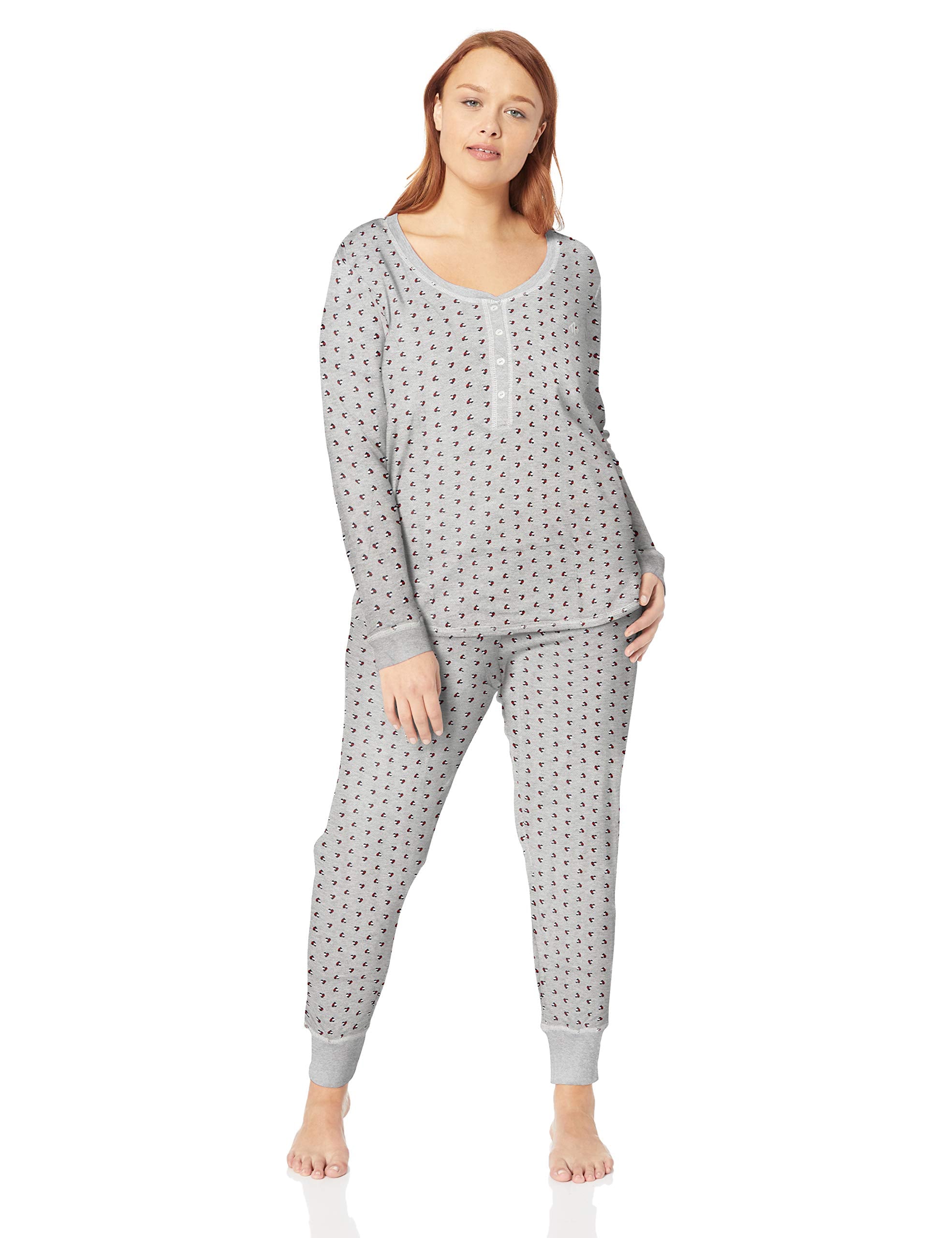 women's thermal pajama set