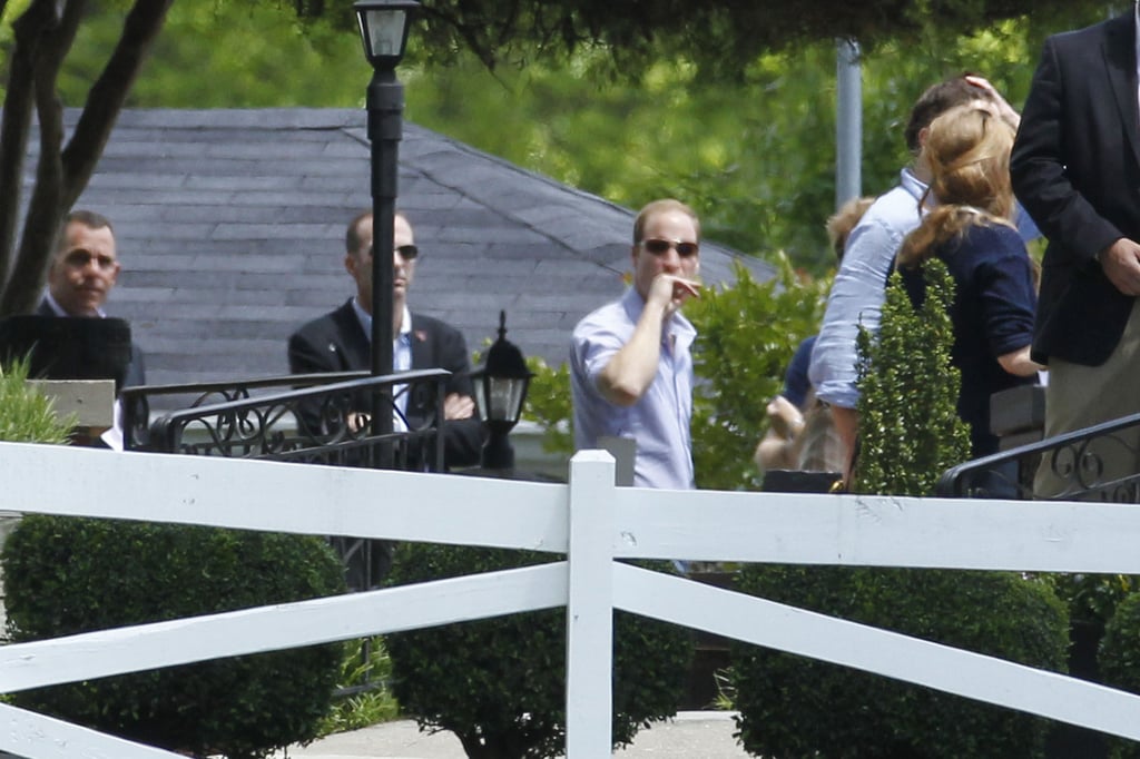 Prince William and Prince Harry at Dinner in Memphis