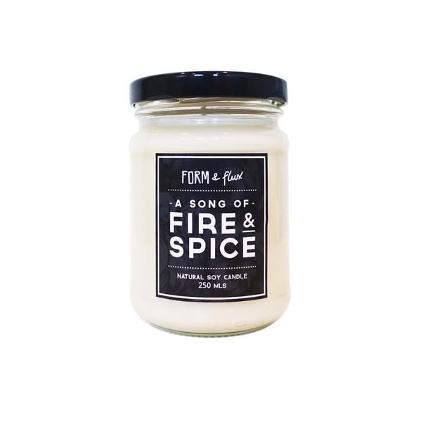 A Song of Fire & Spice candle
