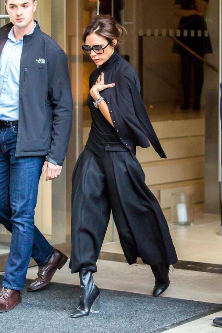 Victoria Beckham Stirrup Pants in New York November 2018