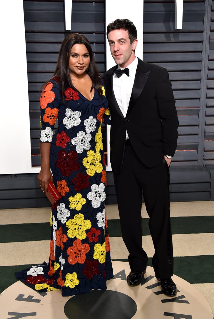 Mindy Kaling and BJ Novak at the Vanity Fair Party 2017