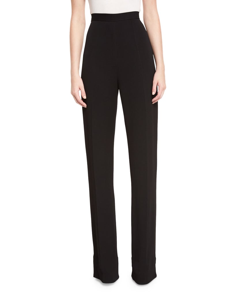 Brandon Maxwell Classic Suiting Trousers, Black ($795)