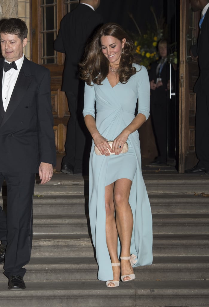 Kate Middleton wearing Jenny Packham.