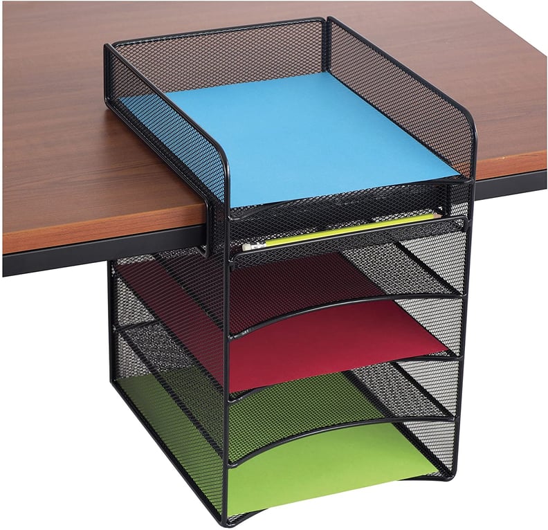 Best Desk Add-On: Safco Products Onyx Mesh 5-Tray Underdesk Hanging Organizer