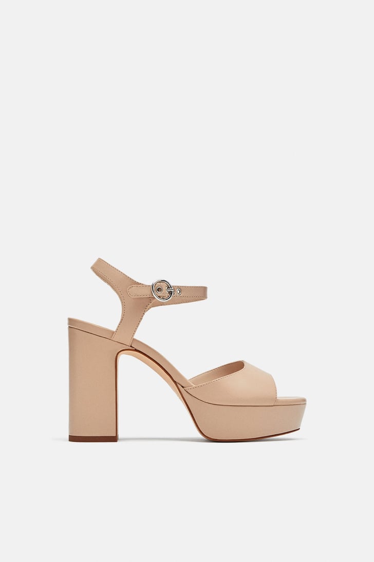 Zara High Heeled Platform Sandals How to Dress Like Rachel Green From