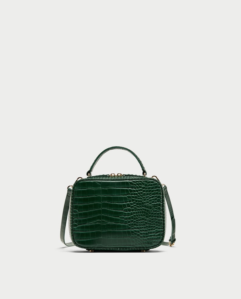 Zara Embossed Messenger Bag