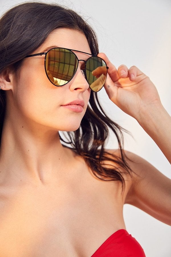 QuayXJasmine Sanders Indio Metal Sunglasses