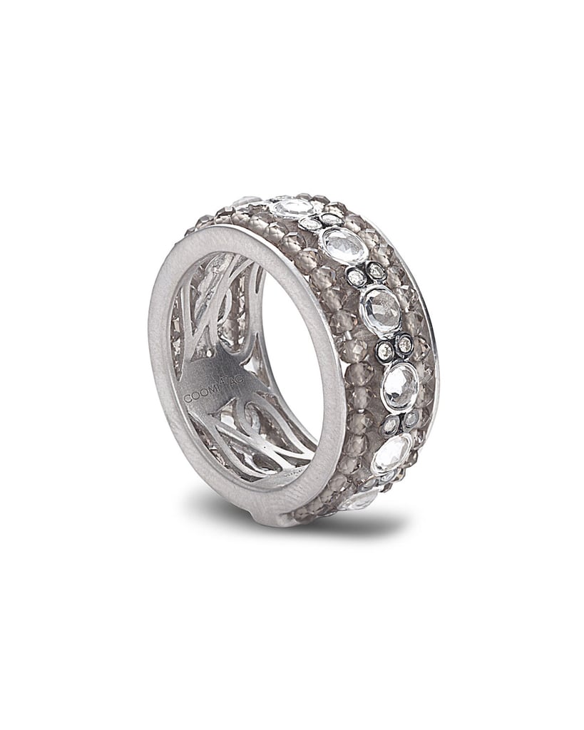Coomi Affinity Smoky Quartz & Diamond Band Ring