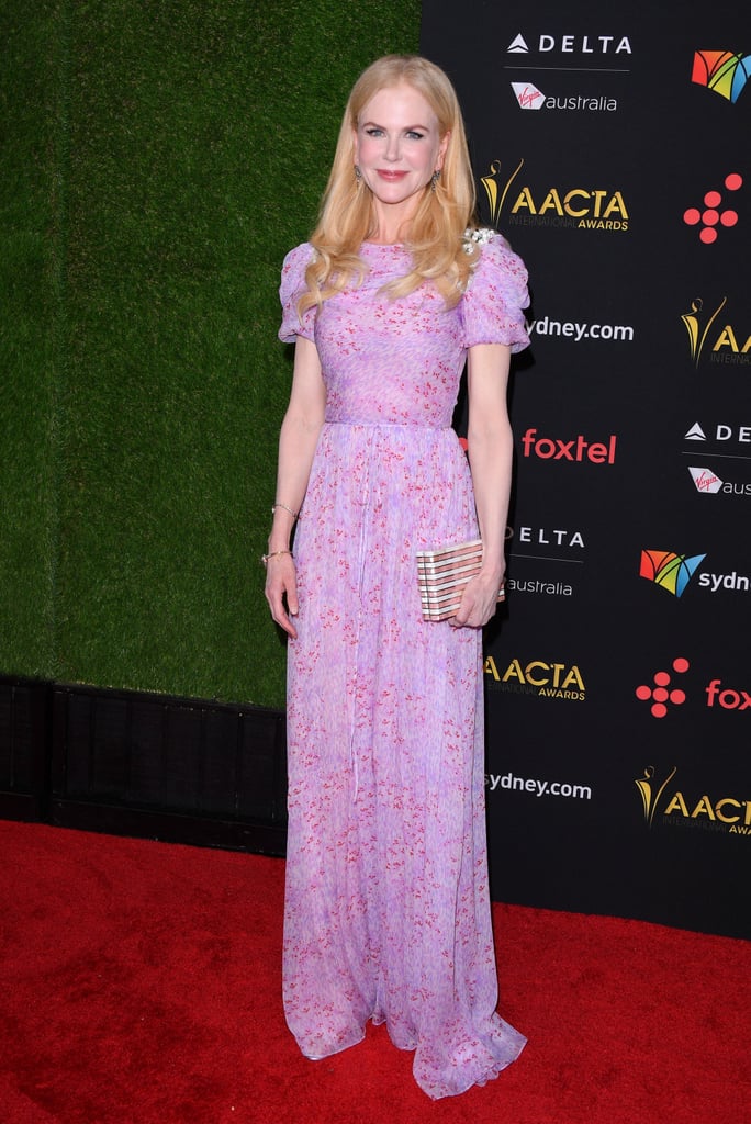 Nicole Kidman Wearing Purple Gown
