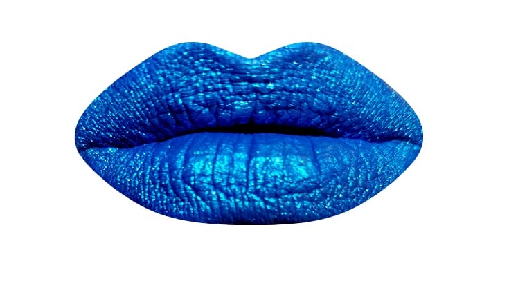 sapphire blue lipstick