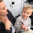 Reese Witherspoon Hangs Out With Her "New Makeup Man" on Set
