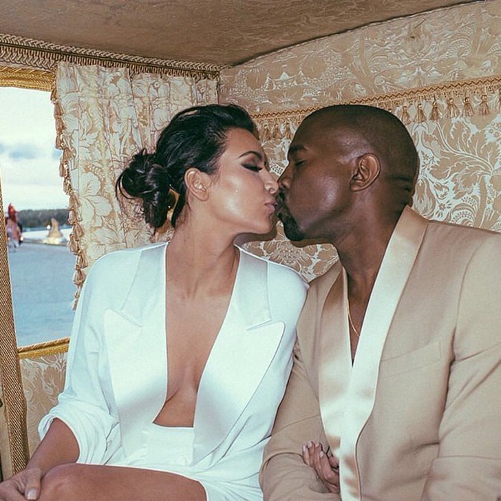 Kim Kardashian Celebrates Her Anniversary With New Gorgeous Wedding Snaps Popsugar Celebrity Uk