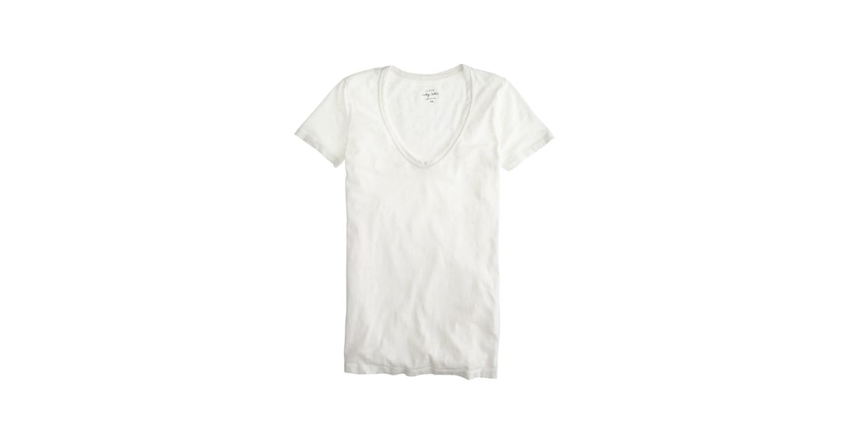 J.Crew Cotton Scoop Neck Tee | We Swear 