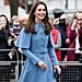 Kate Middleton Wearing Blue Coats