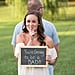 Chalkboard Surprise Pregnancy Reveal