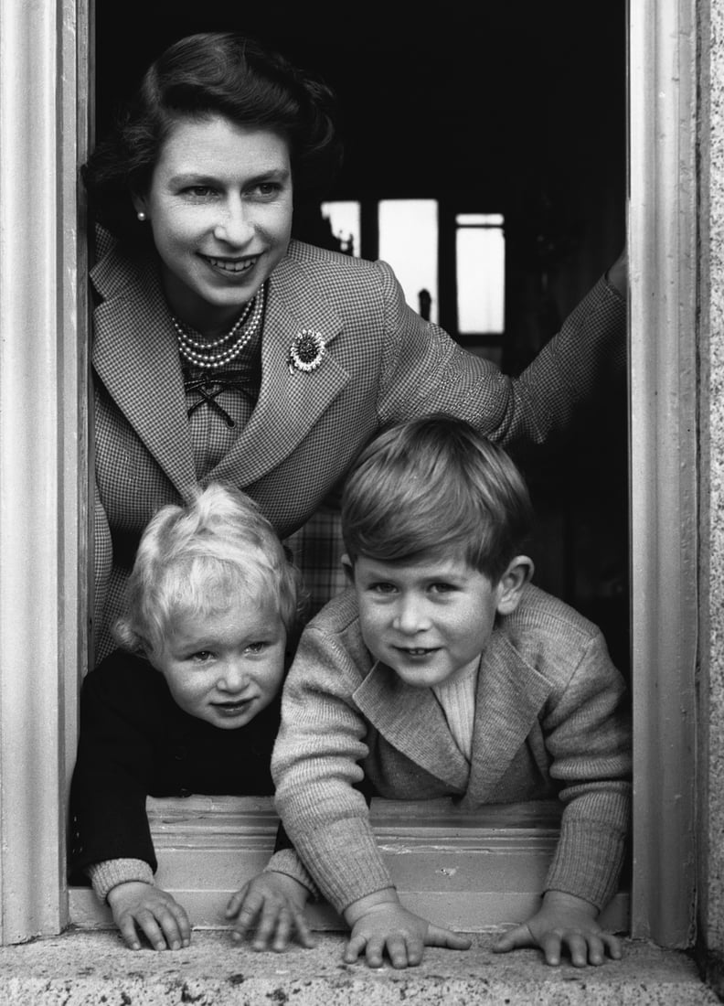 Her Majesty and Prince Charles and Princess Anne in 1951